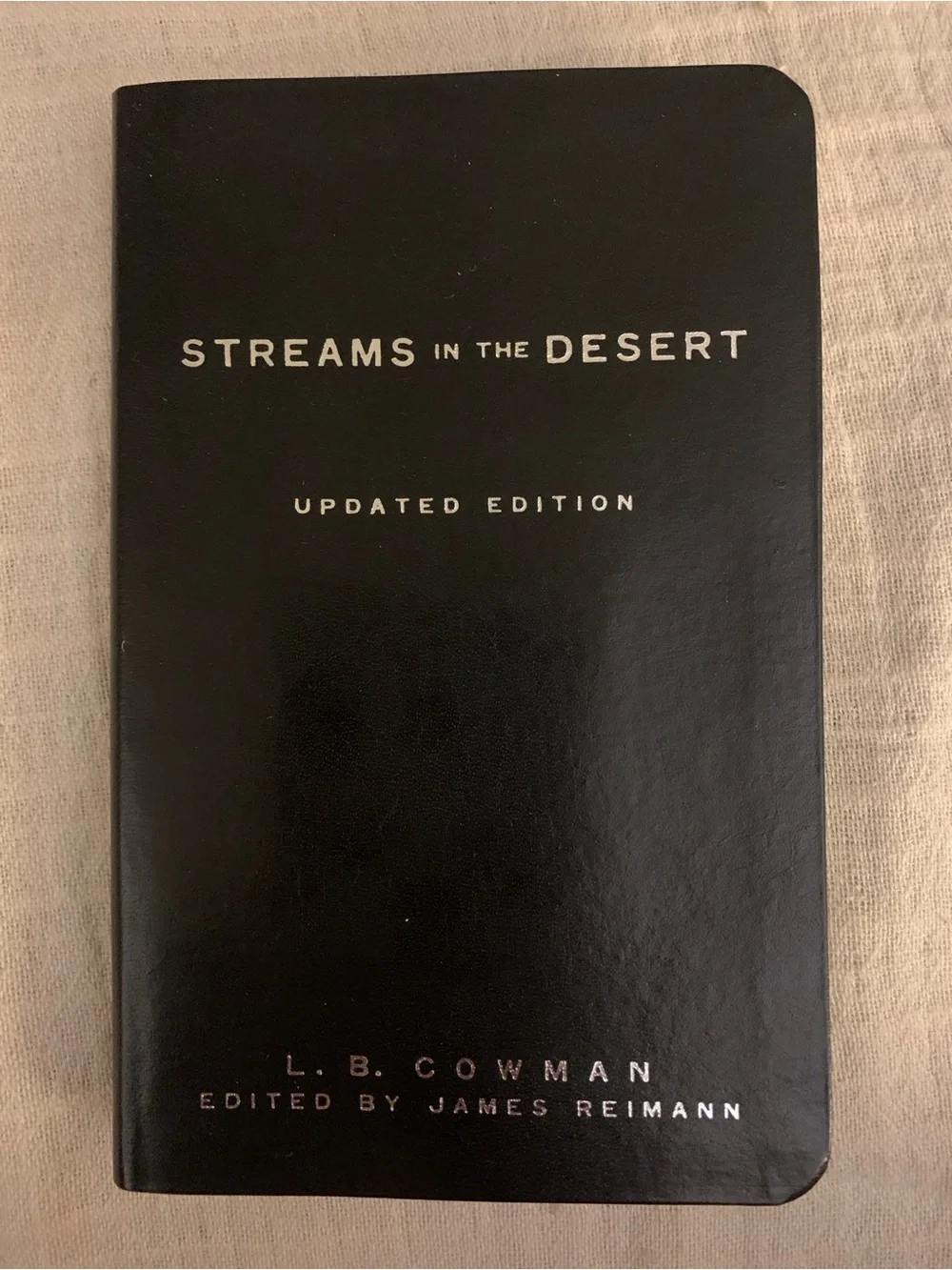 Streams in the Desert, LB Cowman, Gift Boxed Premium Leather Bound, Black $48